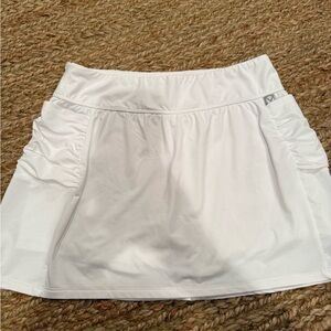 Yaffa White Athletic Tennis Skirt